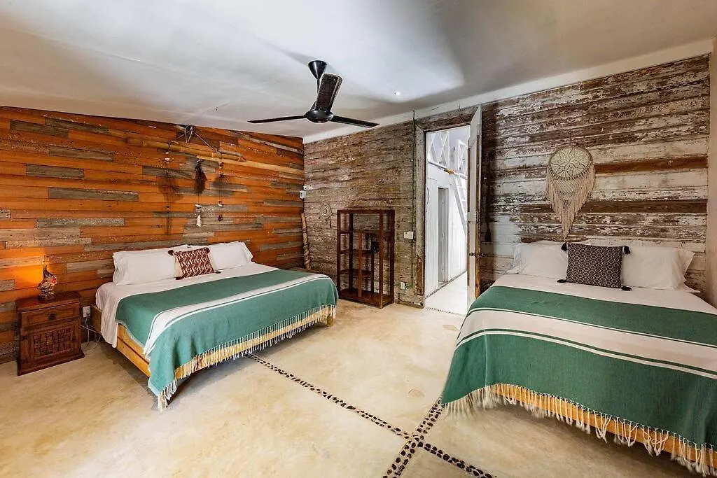 图卢姆Rancho Pepo - Sian Ka'An Biosphere Beach House别墅 度假居